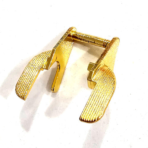 1911 Ambidextrous thumb safety Steel Ambi thumb safety Polished Gold Plated