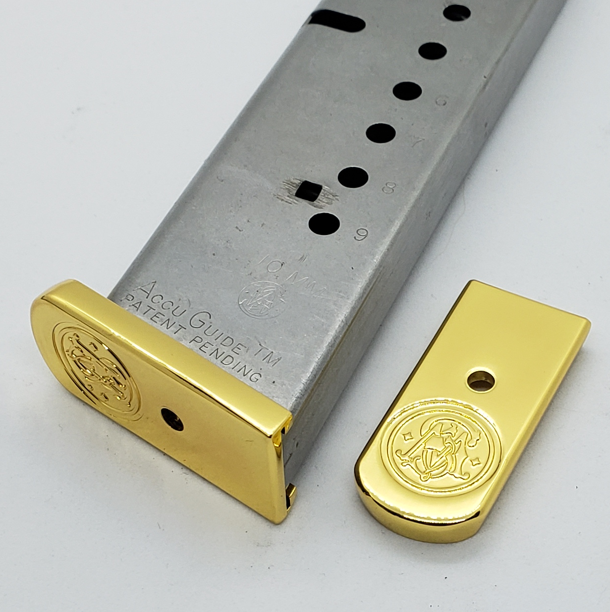 S&W models 1006, 1026DL, 1066, 1076DL and 1086DA Magazine Metal Floor-plate, 10mm - MUZZLE MAN