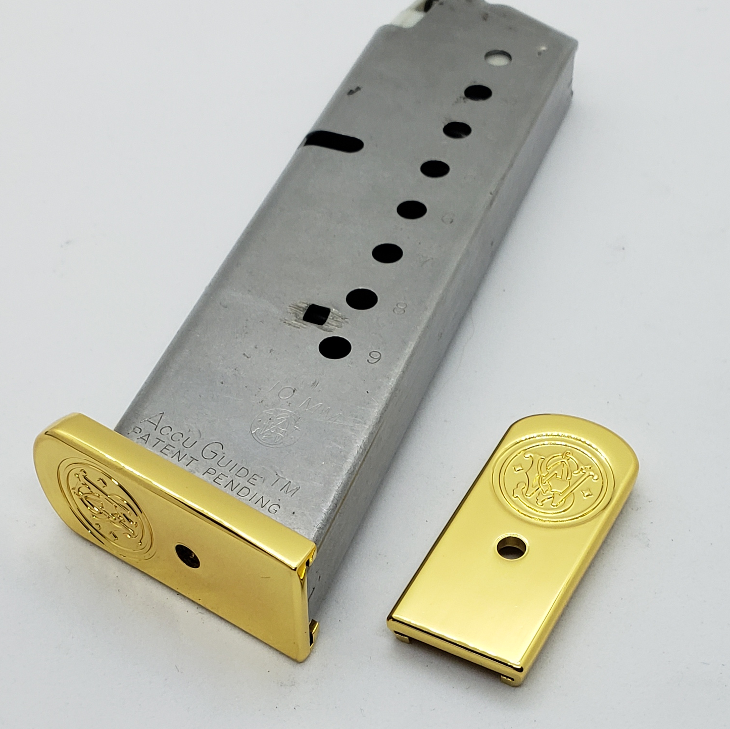 S&W models 1006, 1026DL, 1066, 1076DL and 1086DA Magazine Metal Floor-plate, 10mm - MUZZLE MAN