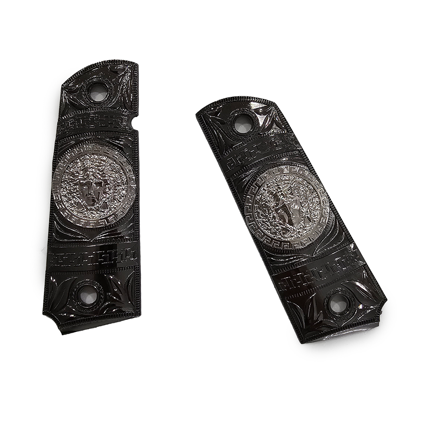 1911 Versace Style FULL SIZE  Ambi Cut Black Silver