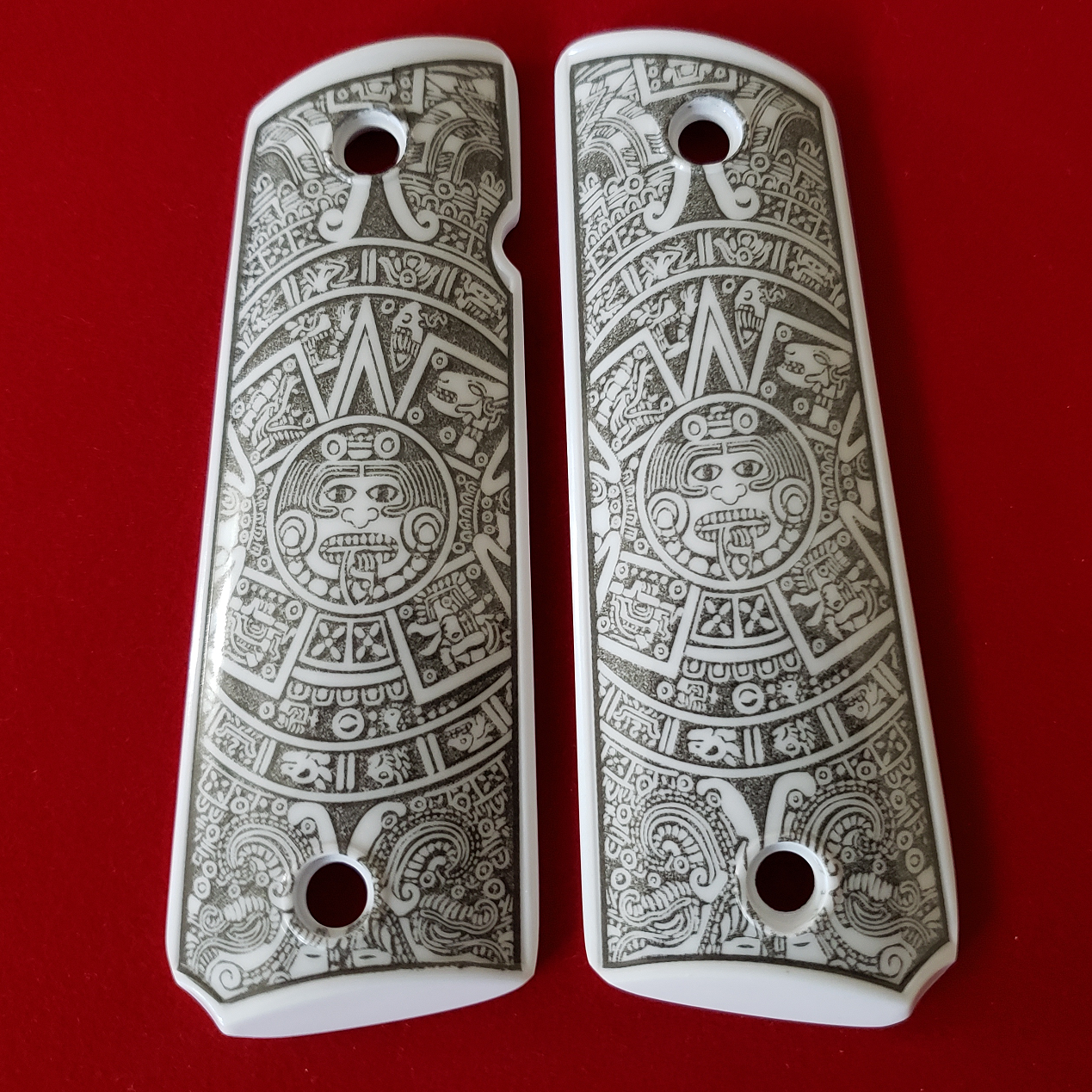 1911 Full Size Aztec Calendar Ivory Grips with Ambi Cut [I07]