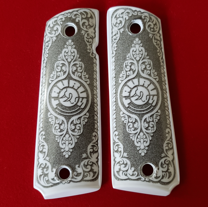 1911 Taurus Full Size ivory grips W Ambi Cut & Screws , T-T697