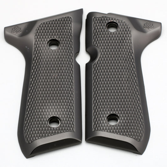 Beretta Metal Grips Fits 92F 92FS 92SB 96 M9  Black #T-T287