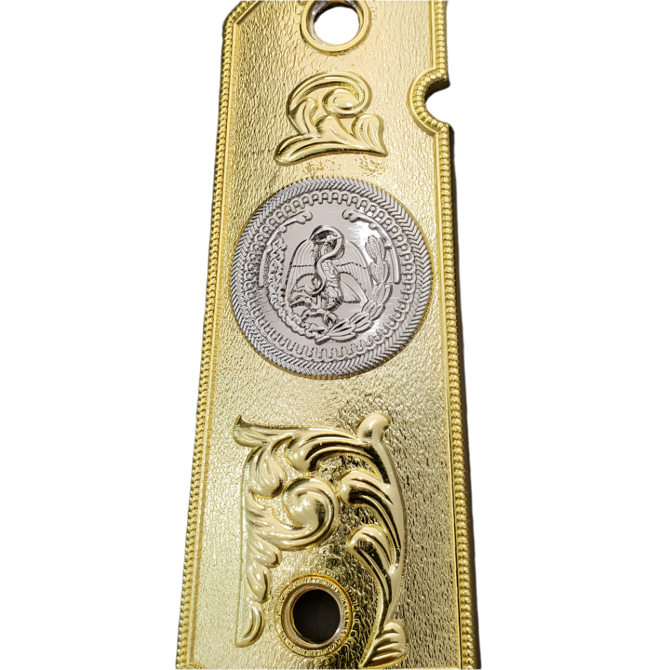 1911 COLT FULL SIZE GOVERNMENT Ambi Cut 2 TONES 24K GOLD/NICKEL #T-T282