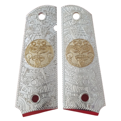 1911 FULL SIZE Aztec Grips Gold Ambi Cut #T-T786