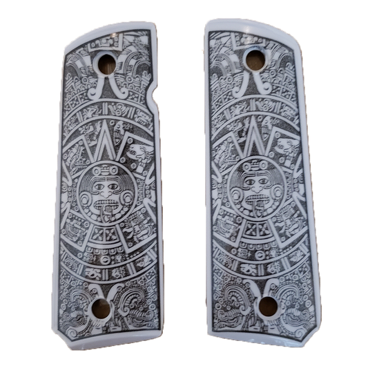 1911 Full Size Aztec Calendar Ivory Grips with Ambi Cut [I07]