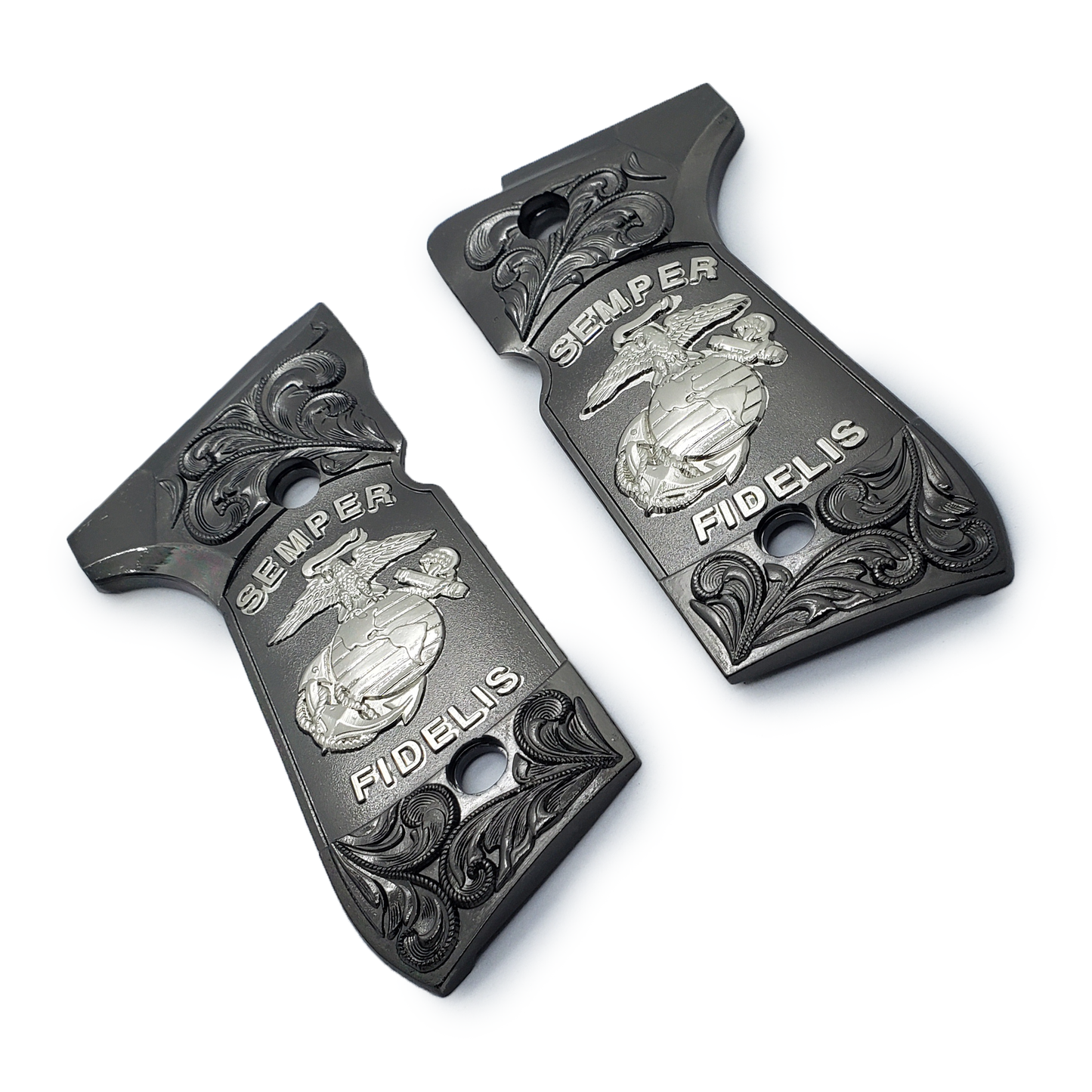 Thin Beretta  GRIPS 92/96 Series Pistols 92F, 92FS, M9, 96 Black Nickel