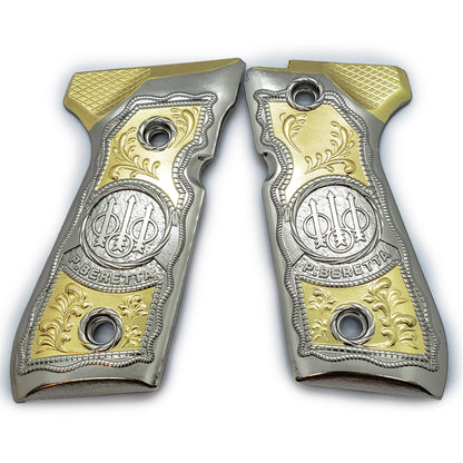 Thin Beretta  GRIPS 92/96 Series Pistols 92F, 92FS, M9, 96 Gold/Silver  #T-T1391