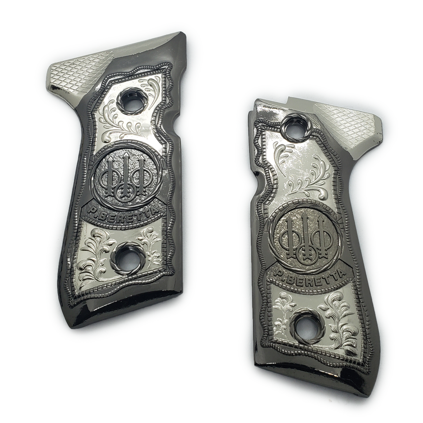 Custom Beretta GRIPS 92/96 Series 92F, 92FS, M9, 96 Black Gold