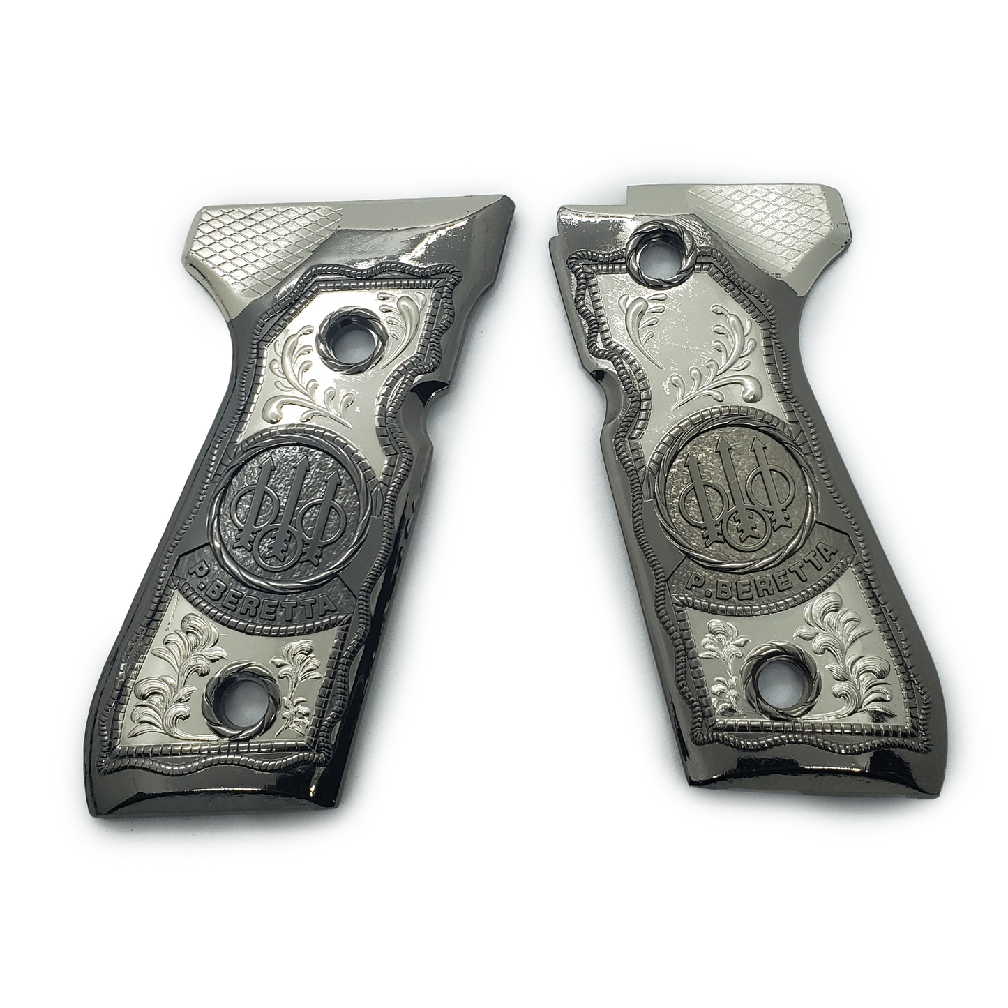 Custom Beretta GRIPS 92/96 Series 92F, 92FS, M9, 96 Black Gold