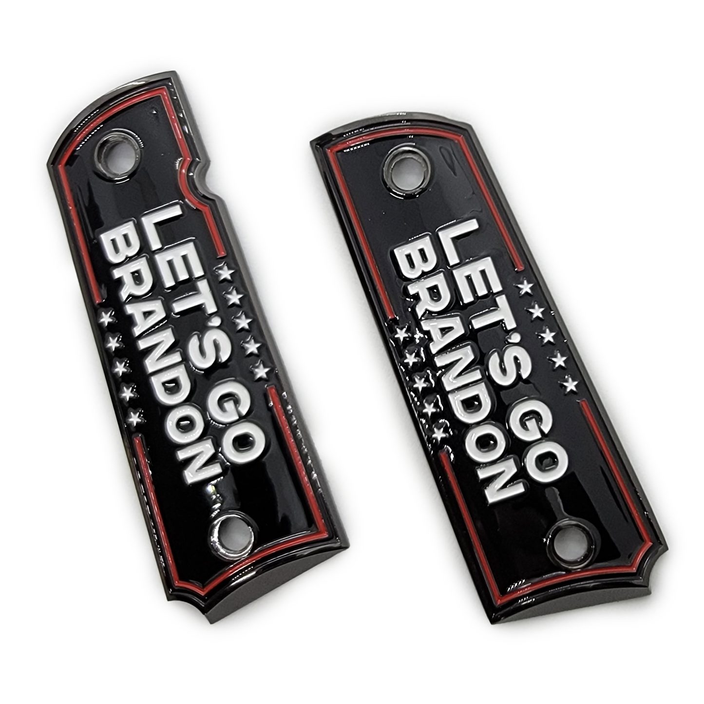 Clearance Sale Let's Go Brandon 1911 FULL SIZE Grips Ambi Cut BG
