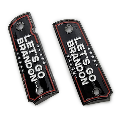 Clearance Sale Let's Go Brandon 1911 FULL SIZE Grips Ambi Cut BG