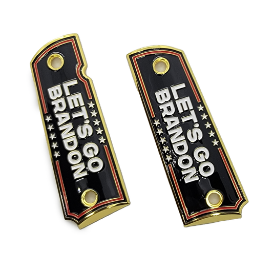 Clearance Sale Let's Go Brandon 1911 FULL SIZE Grips Ambi Cut BG