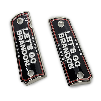 Clearance Sale Let's Go Brandon 1911 FULL SIZE Grips Ambi Cut BG