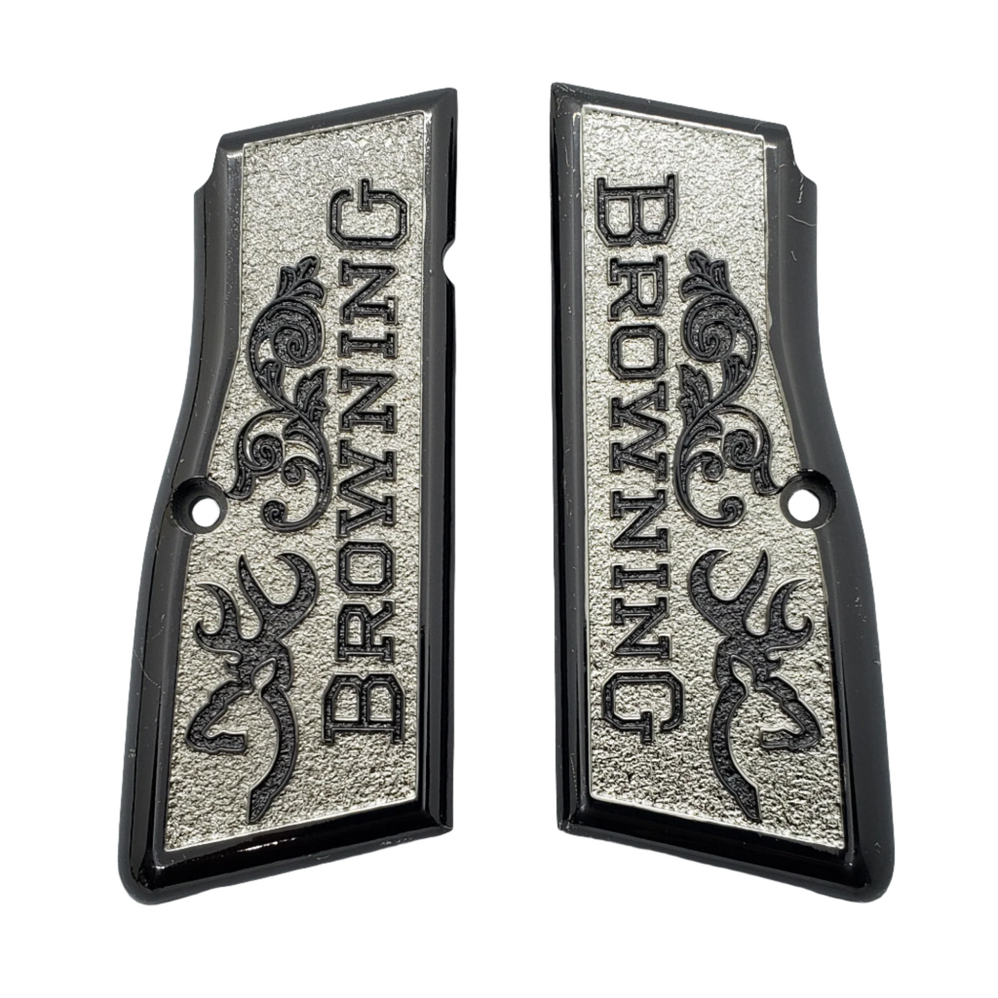 Browning Hi power Gun Grips Black Nickel T-T387