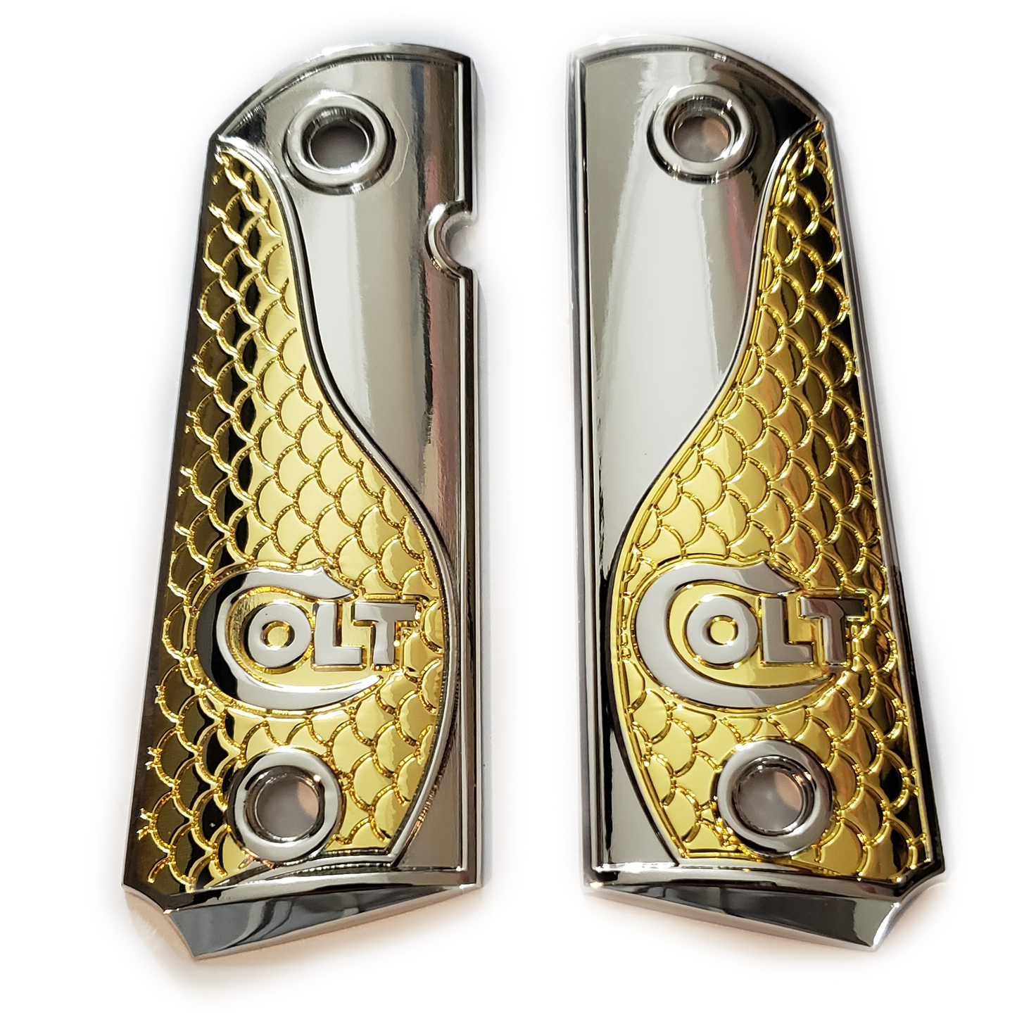 Custom Colt 1911  Full Size grips W Ambi Cut & Screws , A-GI4