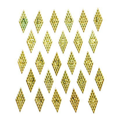 1911 Full Size Grips With Initials Gold Plated