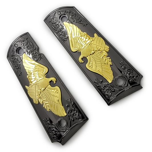 1911 COLT FULL SIZE  Eagle Ambi Cut Black Gold
