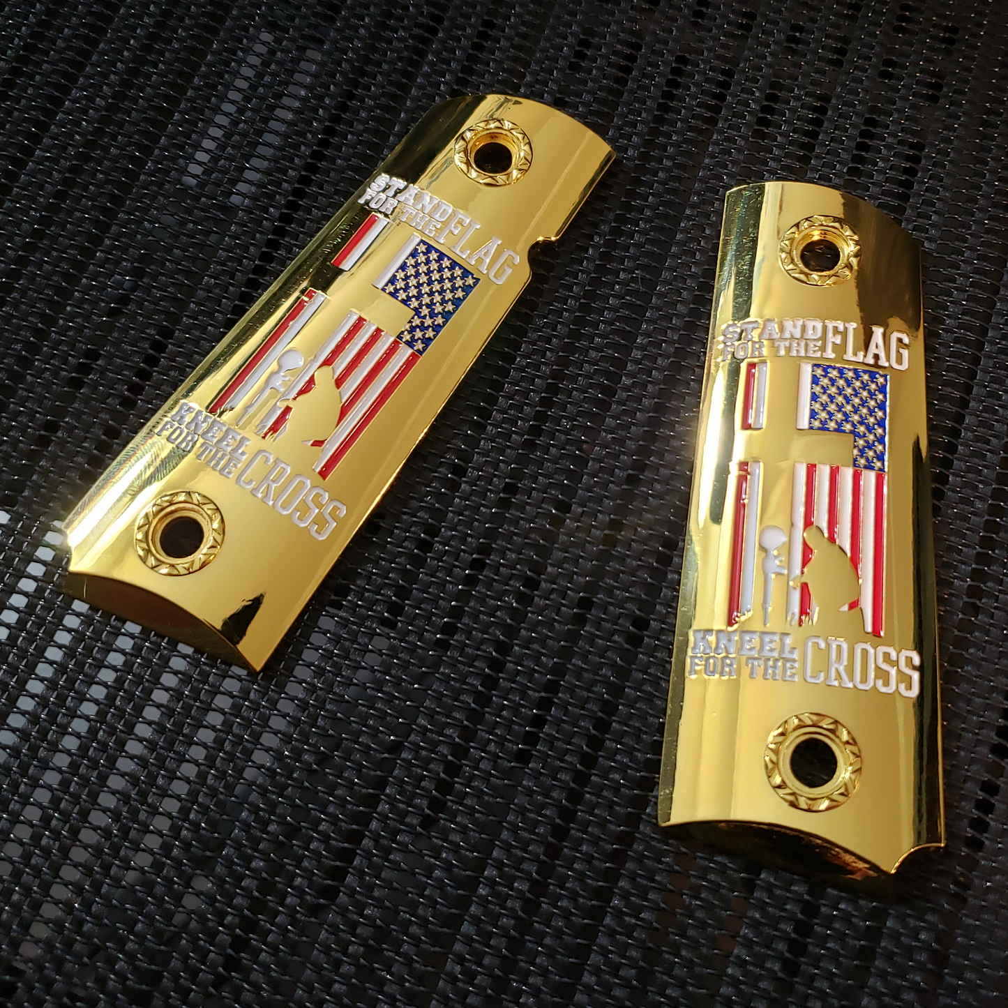 Stand For The Flag 1911 FULL SIZE  Ambi Cut Gold #T-SF01