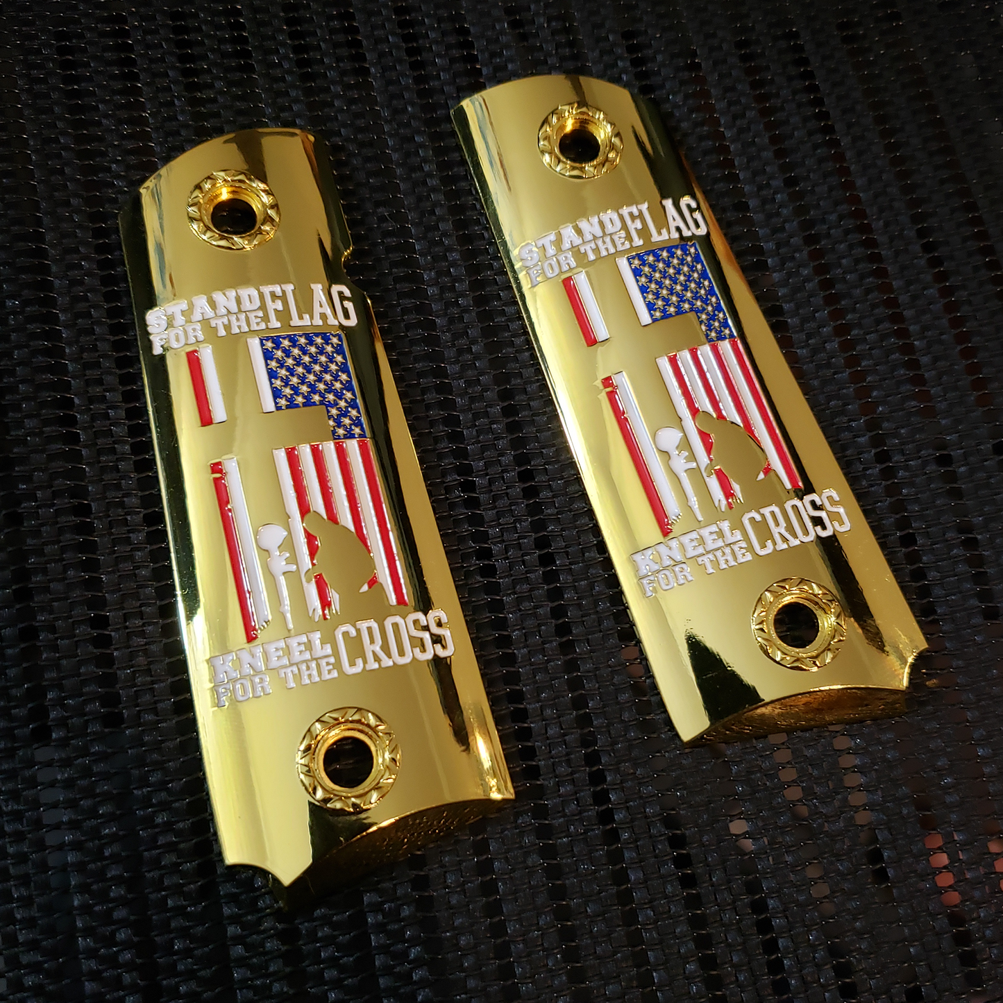 Stand For The Flag 1911 FULL SIZE  Ambi Cut Gold #T-SF01