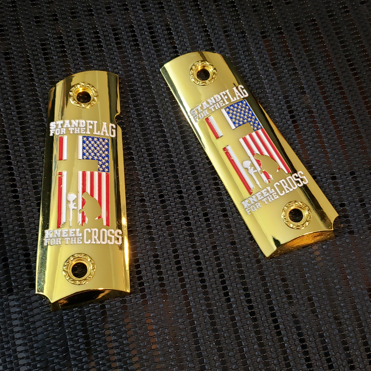 Stand For The Flag 1911 FULL SIZE  Ambi Cut Gold #T-SF01