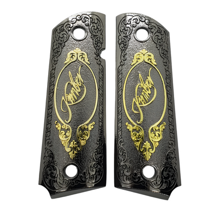 Kimber 1911 SIZE METAL GRIPS  With AMBI CUT K-1911-4