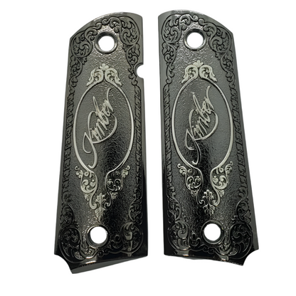 Kimber 1911 SIZE METAL GRIPS  With AMBI CUT K-1911-4