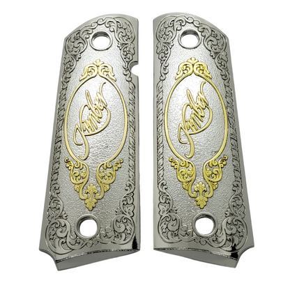 Kimber 1911 SIZE METAL GRIPS  With AMBI CUT K-1911-4