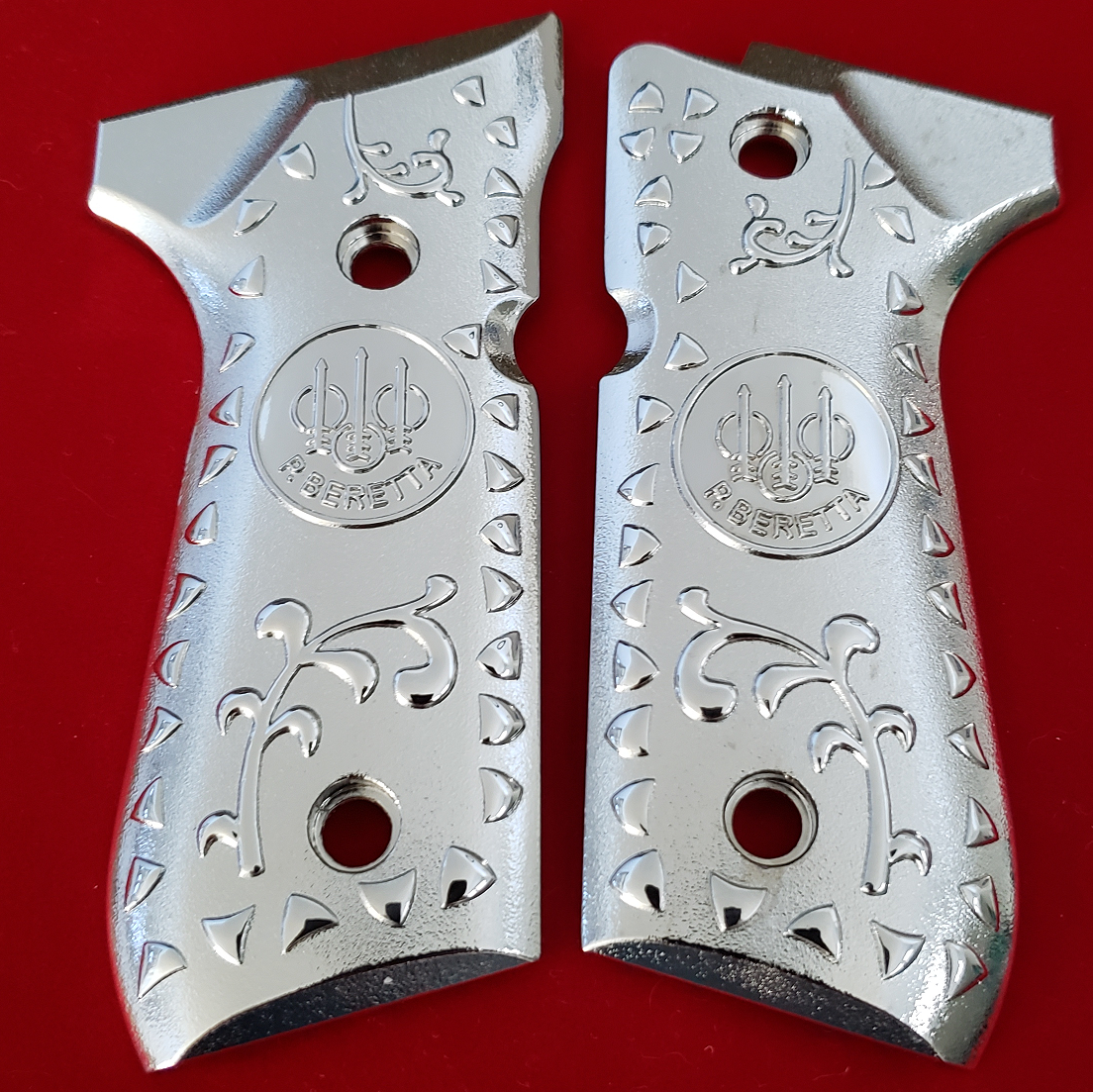 Beretta GRIPS 92/96 Series Pistols 92F, 92FS, M9, 96  Nickel #T-T490