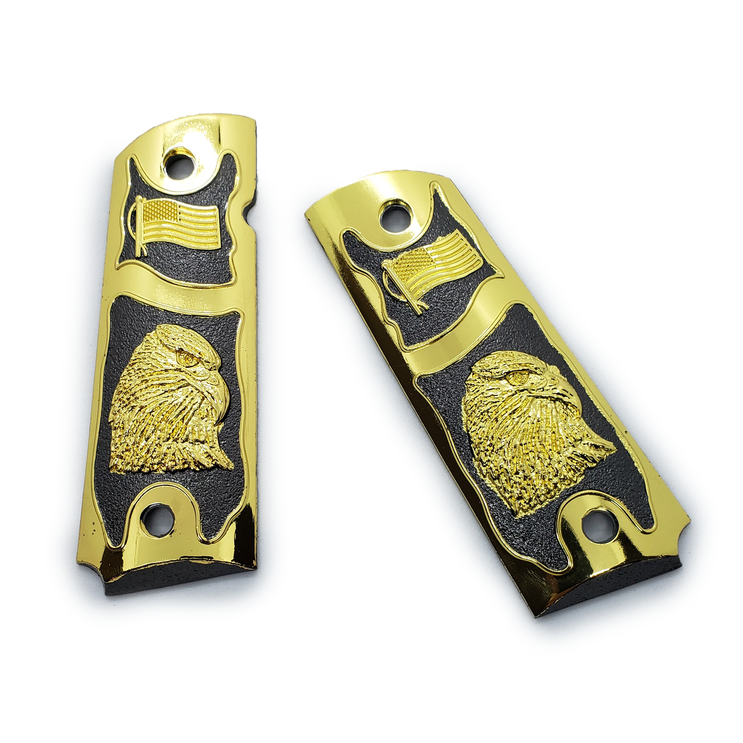 Metal 1911 GRIPS Full size Bald Eagle US Flag Grip