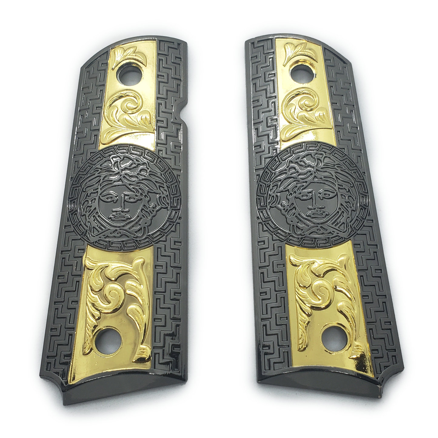 1911 FULL SIZE GOVERNMENT GRIPS 2 TONES GOLD Nickel #T-T3292