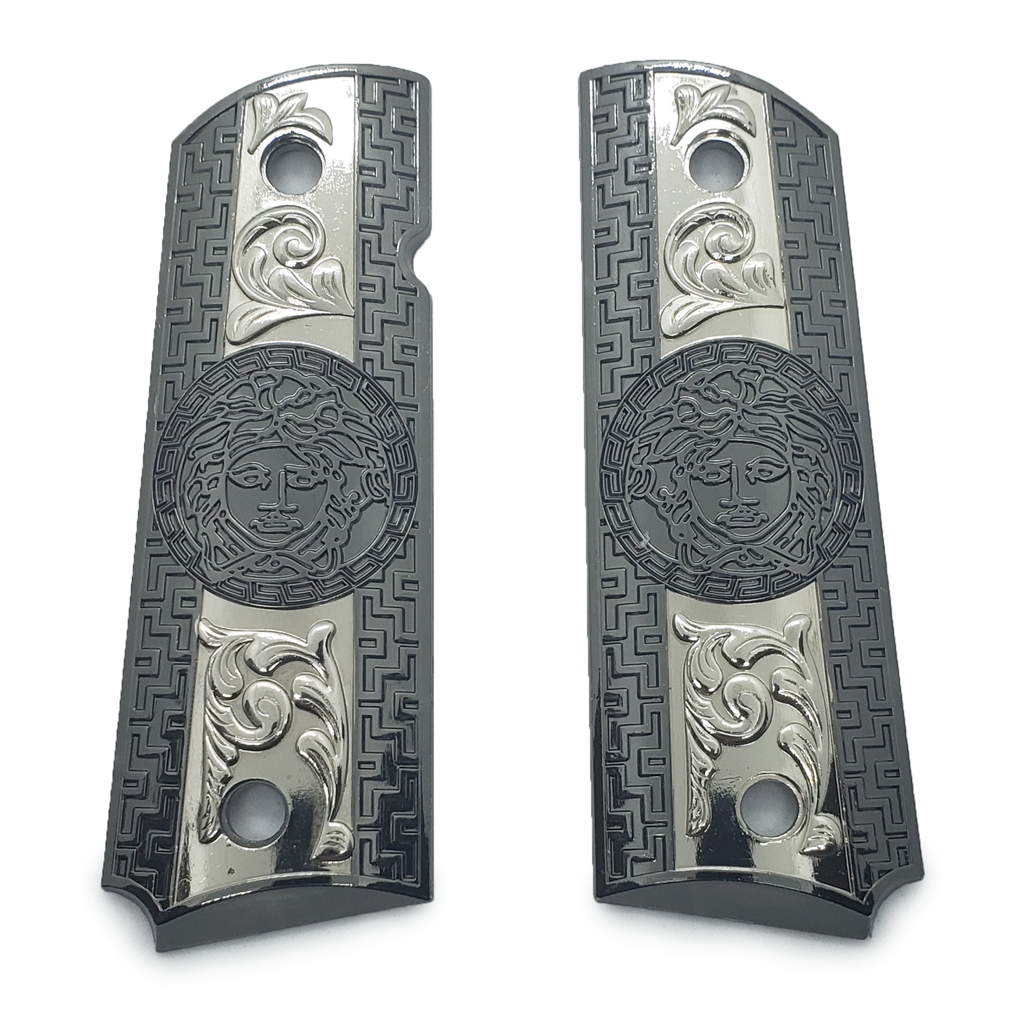 1911 FULL SIZE GOVERNMENT GRIPS 2 TONES 24K NICKEL/GOLD #T-T3291