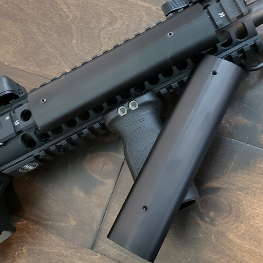 AR15/M4 Custom Aluminum Standard Picatinny Rail Cover Black