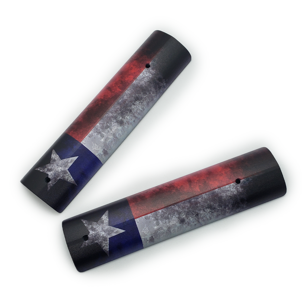 AR15/M4 Custom Aluminum Picatinny Rail Cover Texas Flag