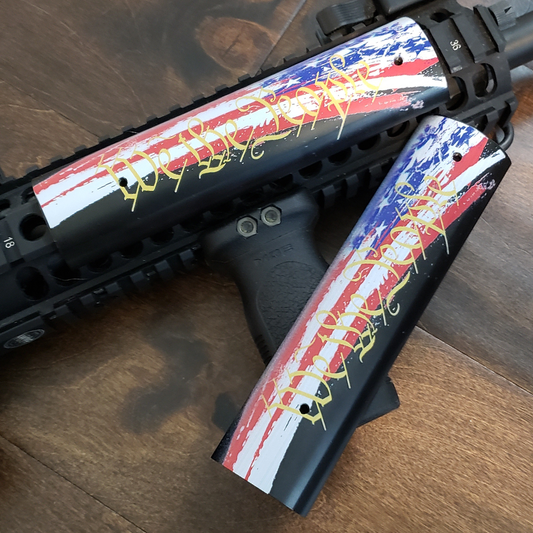 AR15/M4 Custom Aluminum Picatinny Rail Cover Flag