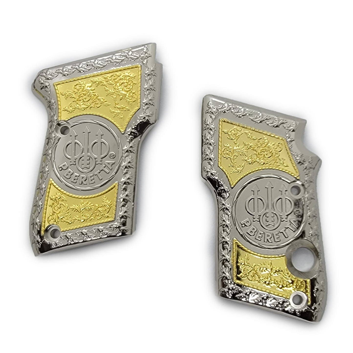 BERETTA 21A Bobcat 3032 Tomcat Metal Grips - Beretta Black Gold #T-TC04