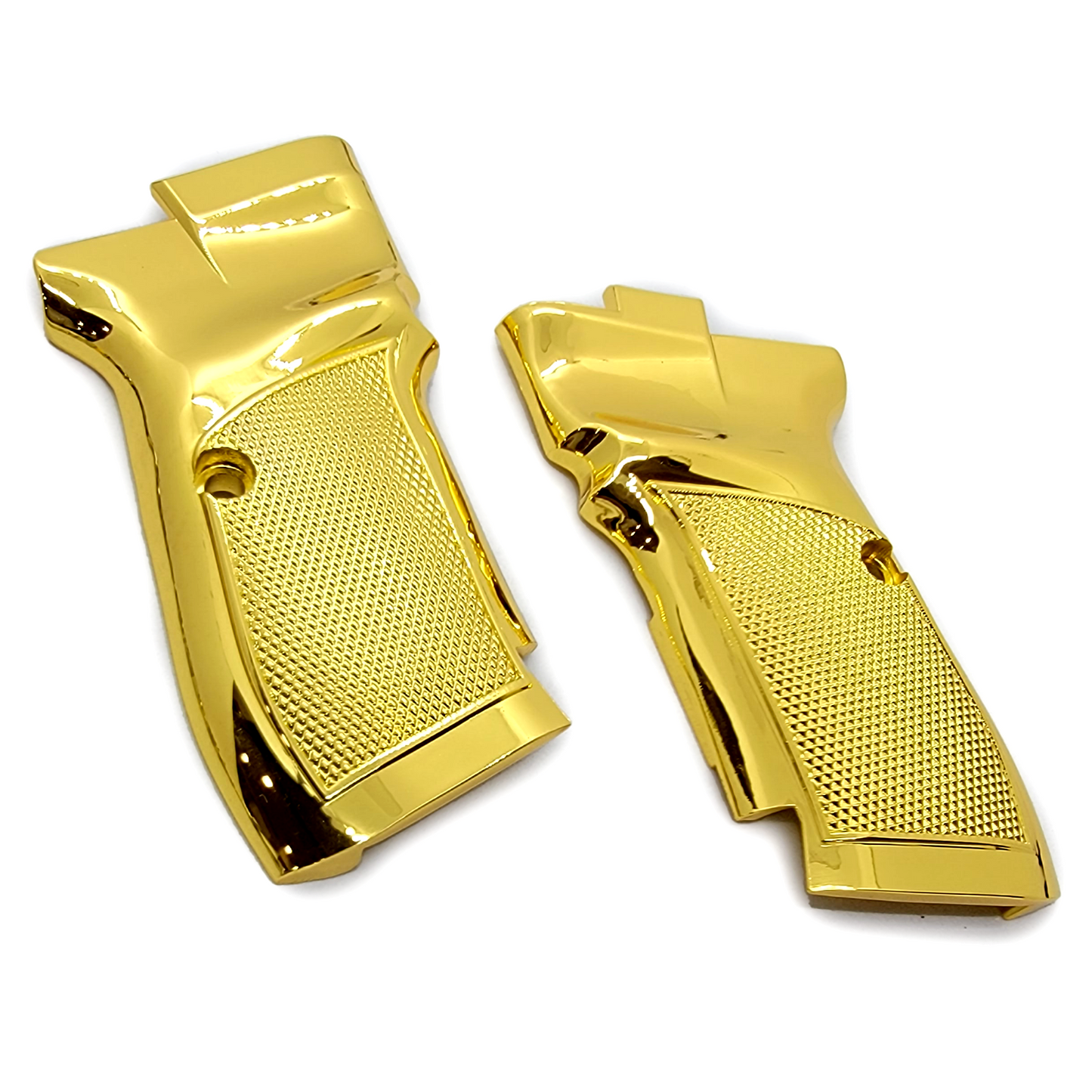 CZ 83 - 82 grips Metal Checkered gold plated CZ83 CZ82 Pistol Grips