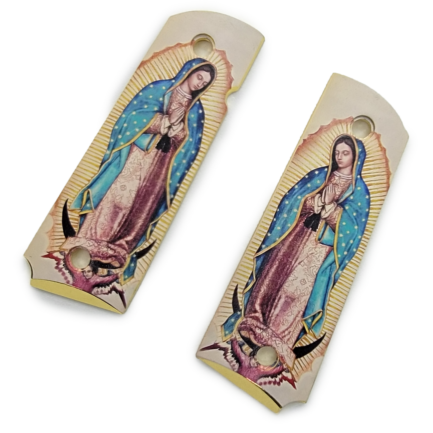 1911 GRIPS FULL SIZE - Metal - Virgin Mary W Ambi Safety #T-VM12