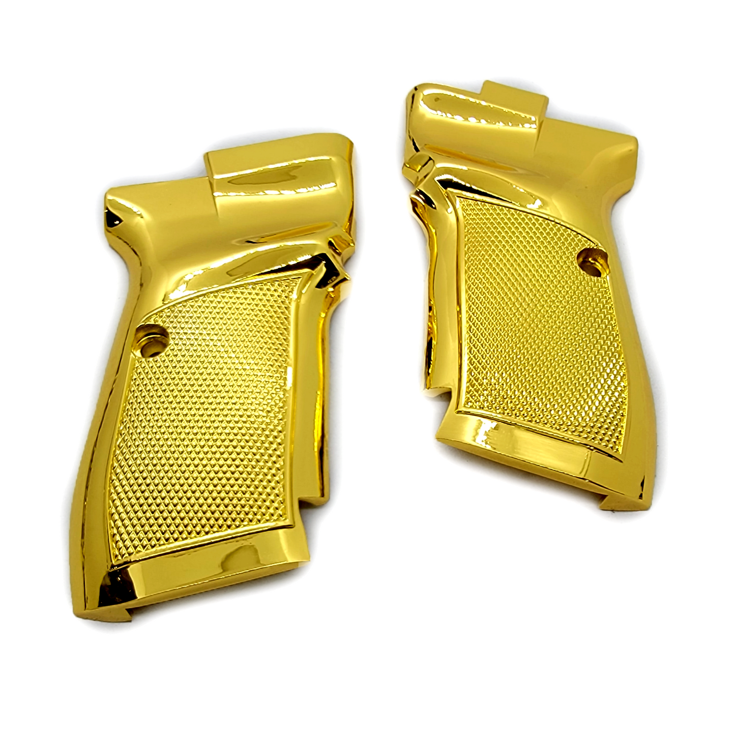 CZ 83 - 82 grips Metal Checkered gold plated CZ83 CZ82 Pistol Grips