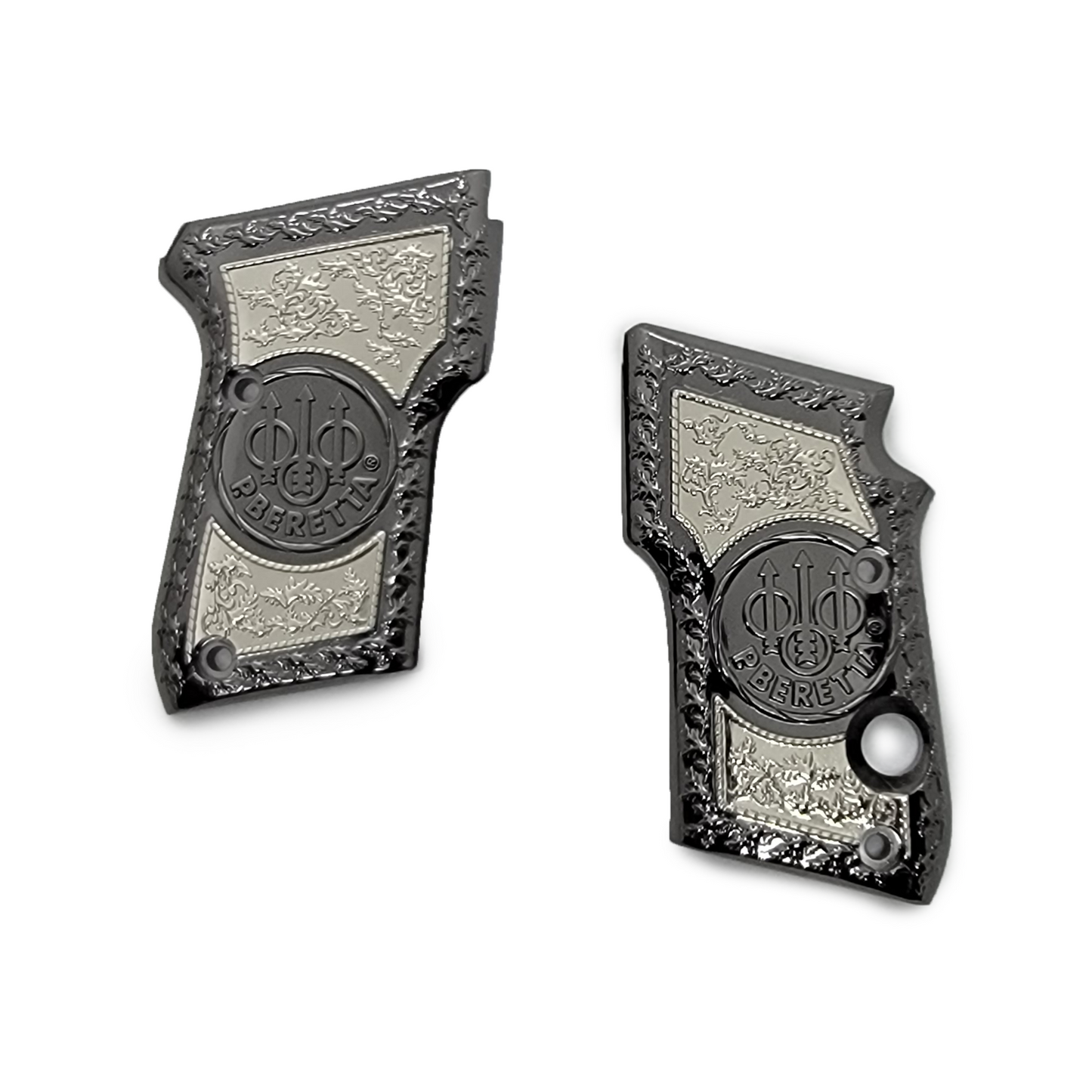 BERETTA 21A Bobcat 3032 Tomcat Metal Grips - Beretta Black Gold #T-TC04