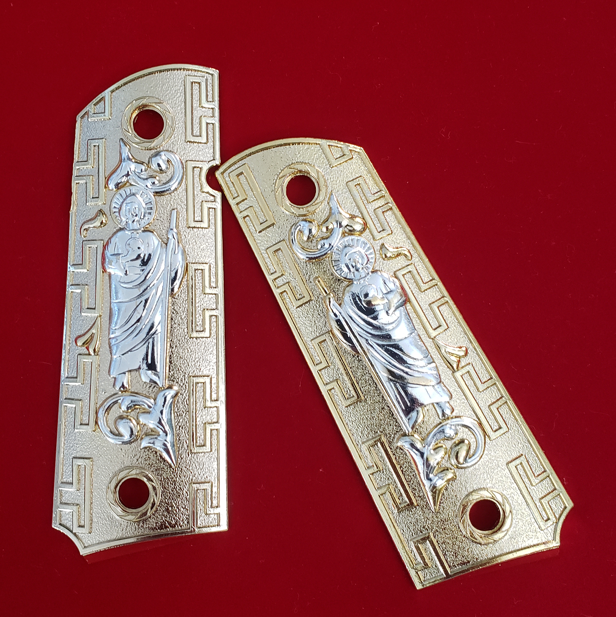 1911 SAN JUDAS ST. JUDE FULL SIZE GRIPS CACHAS W AMBI CUT#T-T982