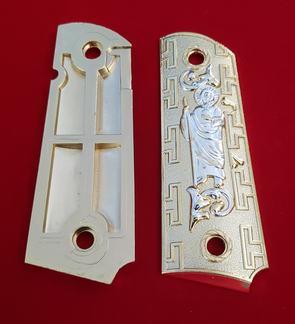 1911 SAN JUDAS ST. JUDE FULL SIZE GRIPS CACHAS  W AMBI CUT#T-T982