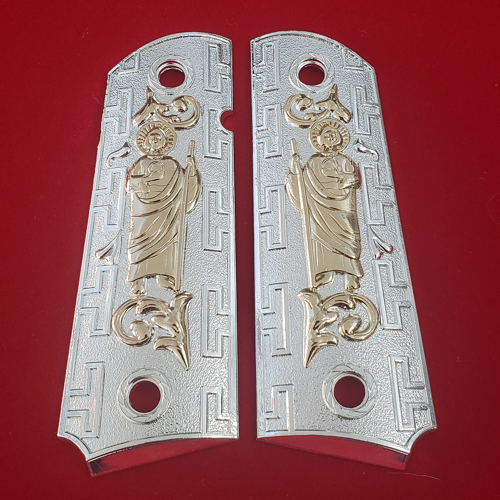 1911 SAN JUDAS ST. JUDE FULL SIZE GRIPS CACHAS W AMBI CUT#T-T982