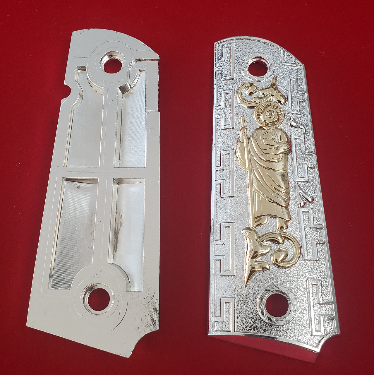 1911 SAN JUDAS ST. JUDE FULL SIZE GRIPS CACHAS W AMBI CUT#T-T982