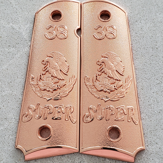 1911 GUN GRIPS 38 Super Rose Gold Plated Ambi Safety #T-T348