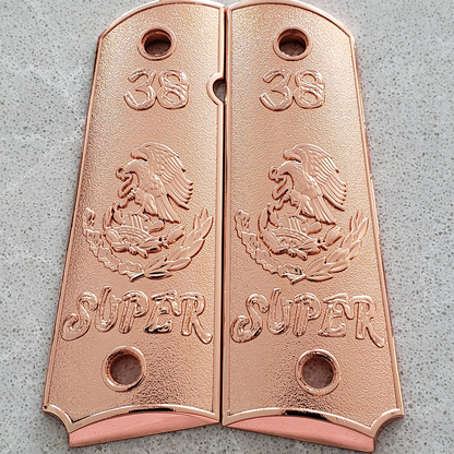 1911 GUN GRIPS 38 Super Gold Plated Ambi Safety #T-T347