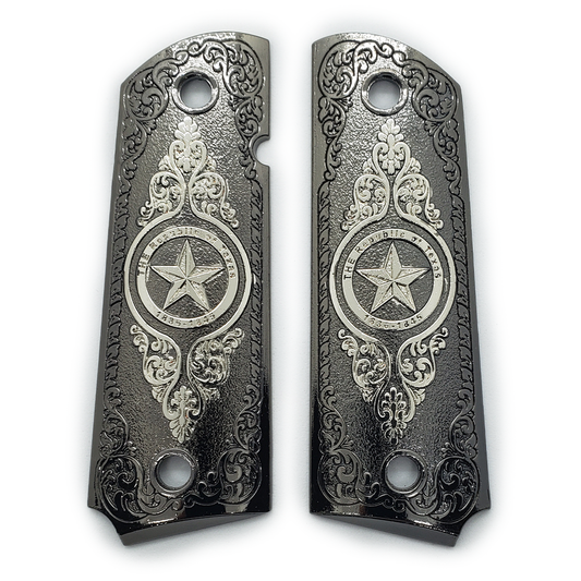 Texas 1911 FULL SIZE METAL GRIPS  With AMBI CUT T-1911-4