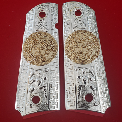 1911 FULL SIZE GOVERNMENT GOLD/SILVER GRIPS #T-T948