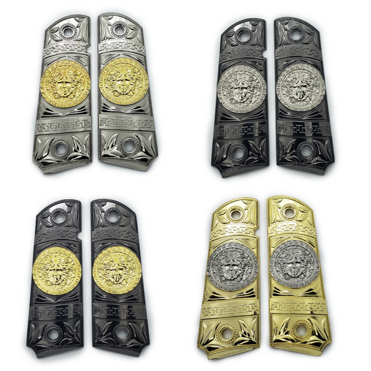 1911 Versace Style FULL SIZE  Ambi Cut Nickel Gold