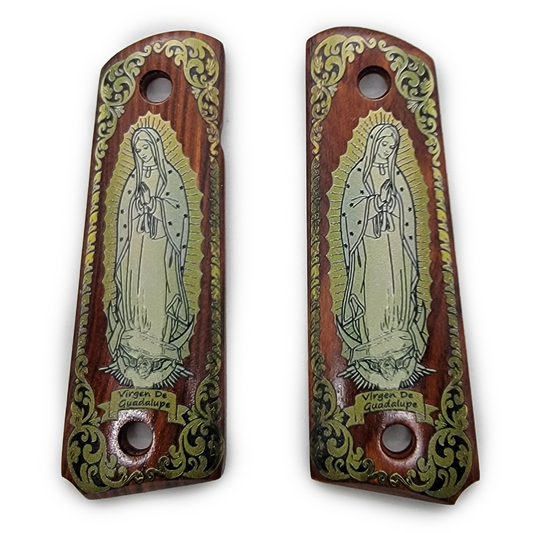 Exotic Selected Wood W Virgin Mary 1911 Full Size-Ambi Cut